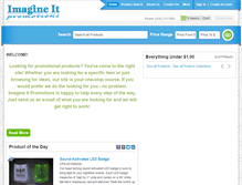 Tablet Screenshot of imagineitpromo.com